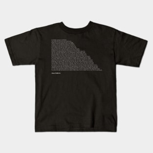 James Baldwin Quotes Kids T-Shirt